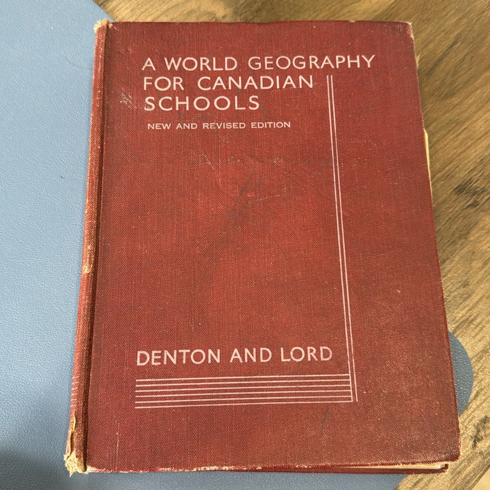 1942 vintage Canadian geography book
